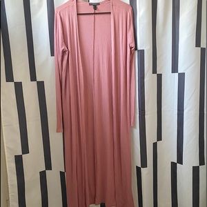 LONG SLEEVE PINK CARDIGAN